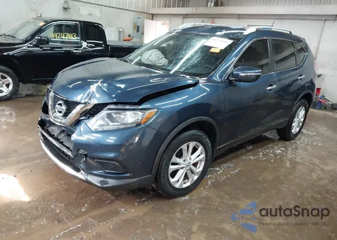 2015 Nissan Rogue Sv from USA, damaged, VIN KNMAT2MV7FP586404